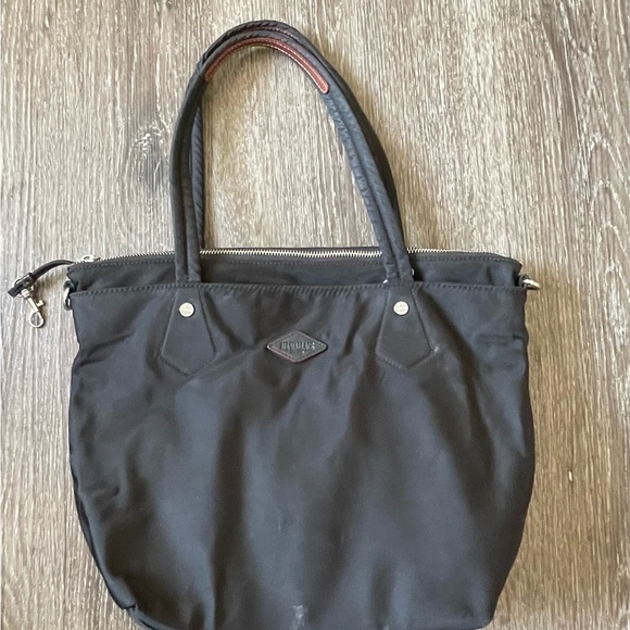 Handbags - Longchamp Black Tote Bag with Structured Design and Top Handles